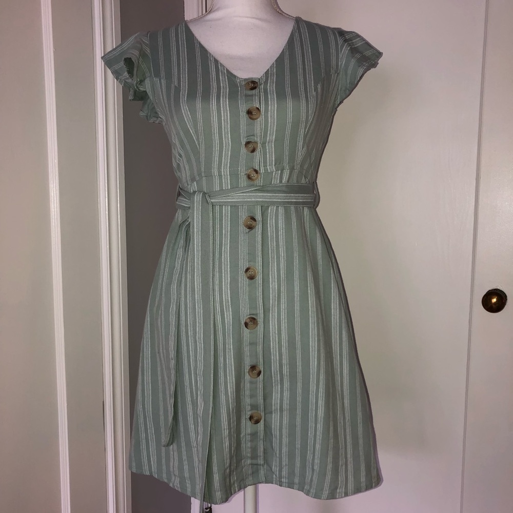 Linen Blend Spring/ Summer Dress